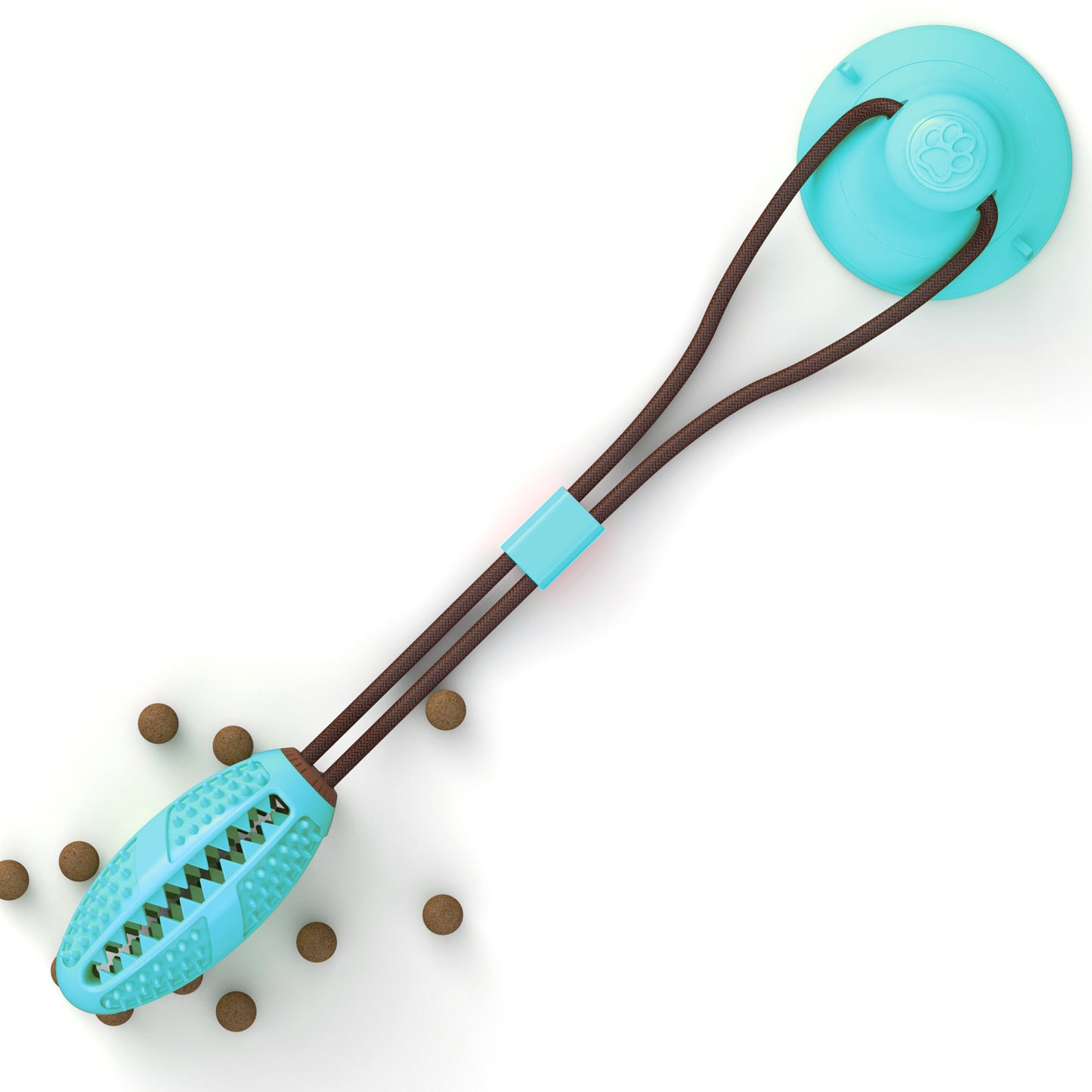 Dog Suction Cup Tug Toy with Interactive Ball – Chew Toy for Teeth Cleaning, Biting & Feeding