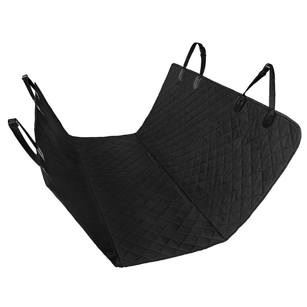 3-in-1 Waterproof Dog Car Hammock – Rear Seat Protector with Mesh Window, Zippered Pocket & Non-Slip Design