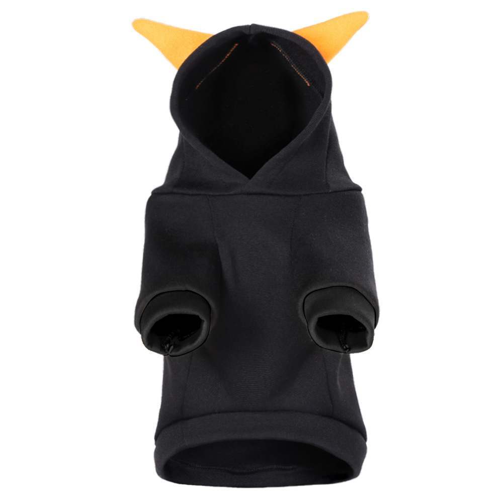 Halloween Pet Clothes – Cotton Dog & Cat Outfit with Flaming Eyes or Pumpkin Design