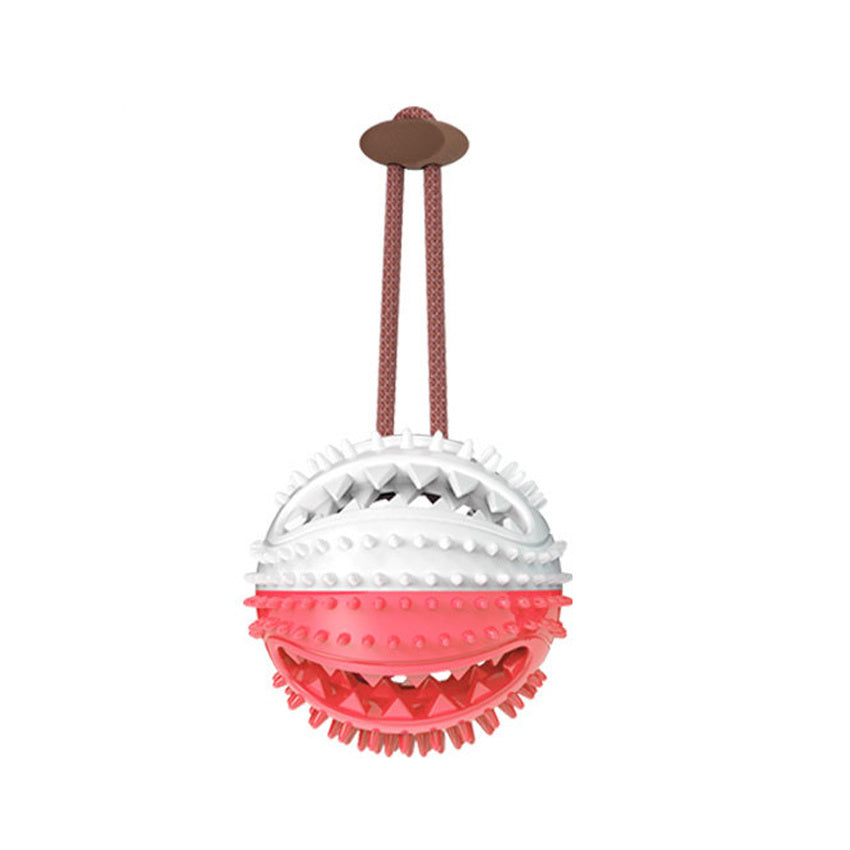 Dog Suction Cup Tug Toy with Interactive Ball – Chew Toy for Teeth Cleaning, Biting & Feeding