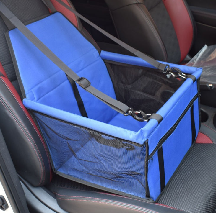 Pet Car Seat Cover with Mesh Window – Double Layer, Waterproof, Scratch & Dirt Resistant Travel Mat for Dogs
