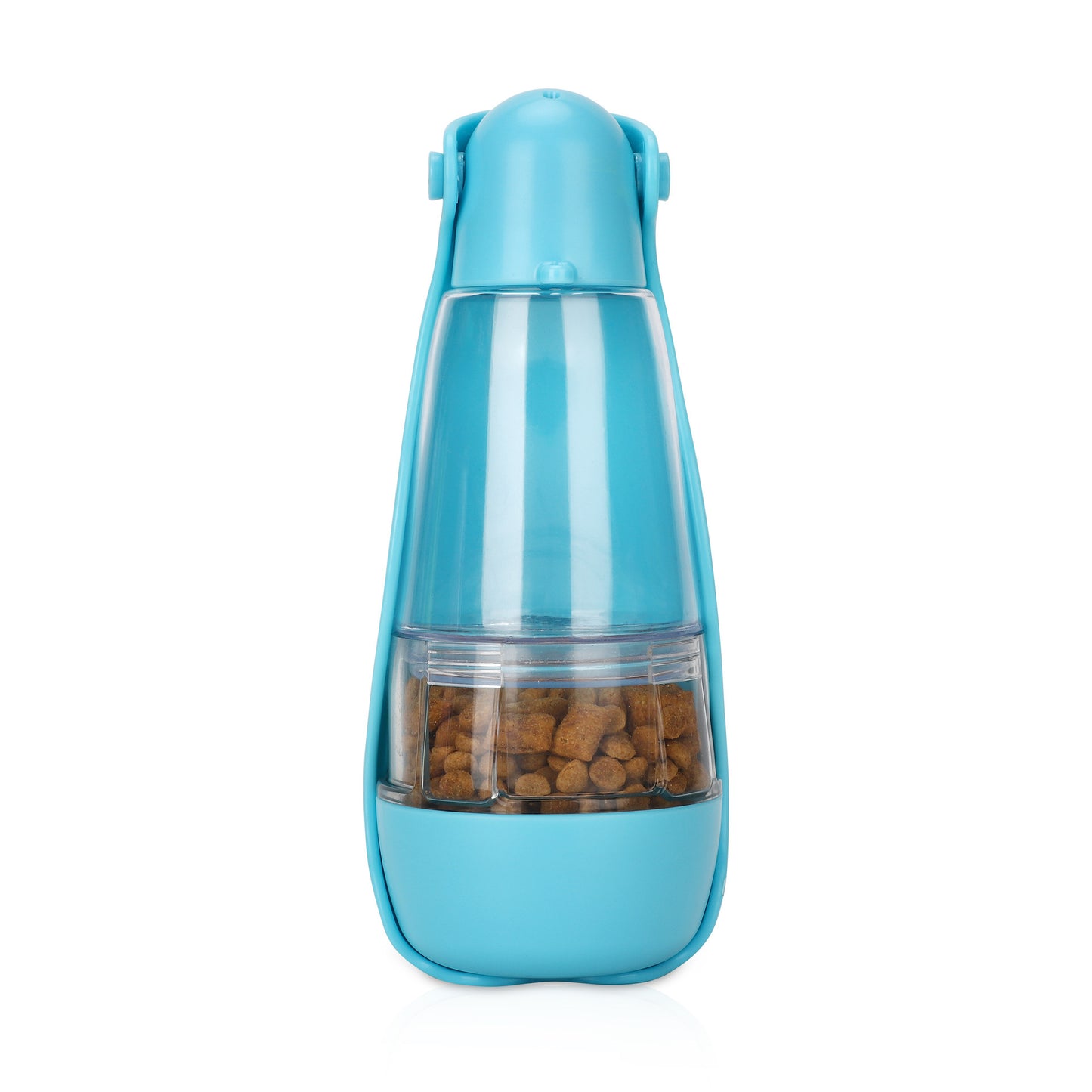 2-in-1 Portable Pet Water & Food Bottle – Hands-Free Travel Dispenser for Dogs & Cats