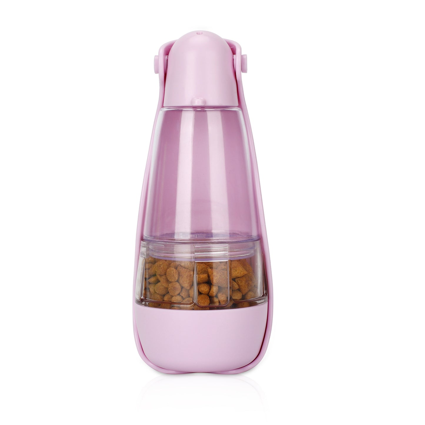 2-in-1 Portable Pet Water & Food Bottle – Hands-Free Travel Dispenser for Dogs & Cats