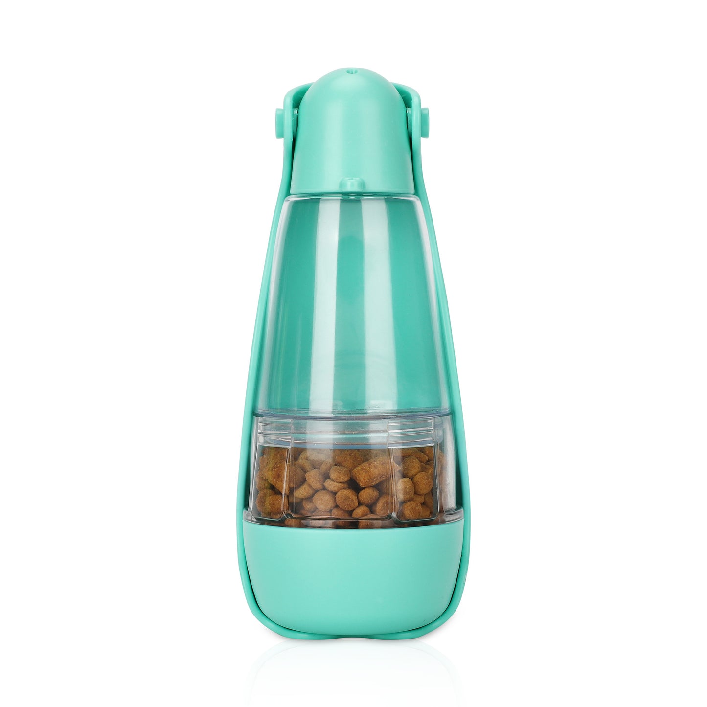 2-in-1 Portable Pet Water & Food Bottle – Hands-Free Travel Dispenser for Dogs & Cats