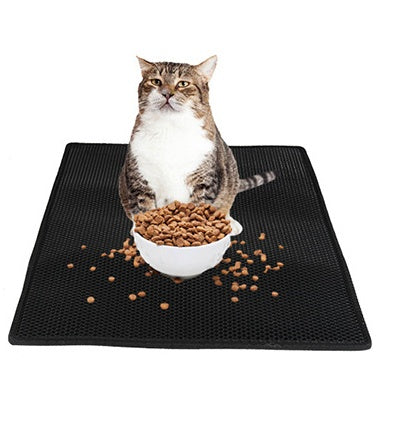 Honeycomb Cat Litter Mat – Double-Layer Waterproof EVA Trap Pad with Non-Slip Base