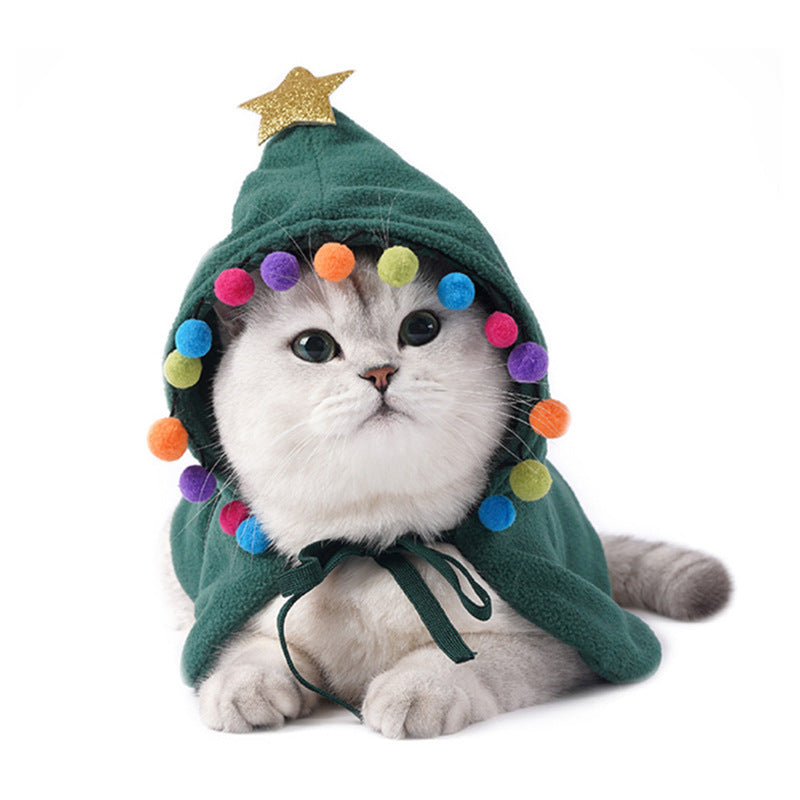 Christmas & Halloween Pet Costume – Cute Dog & Cat Cloak Outfit | Festive Holiday Cloak & Cosplay Disguise