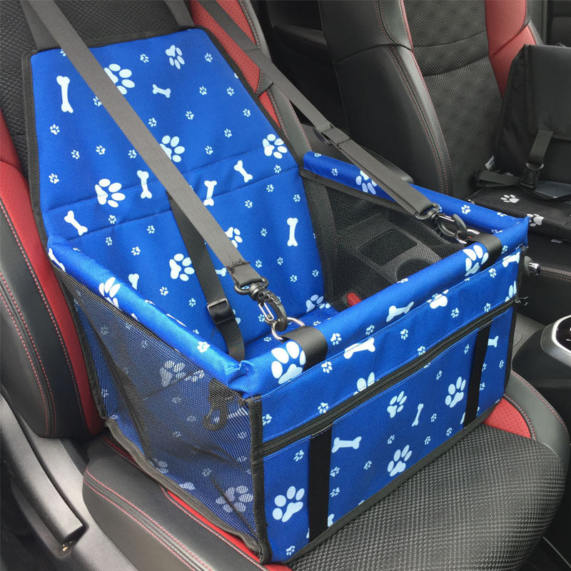 Pet Car Seat Cover with Mesh Window – Double Layer, Waterproof, Scratch & Dirt Resistant Travel Mat for Dogs