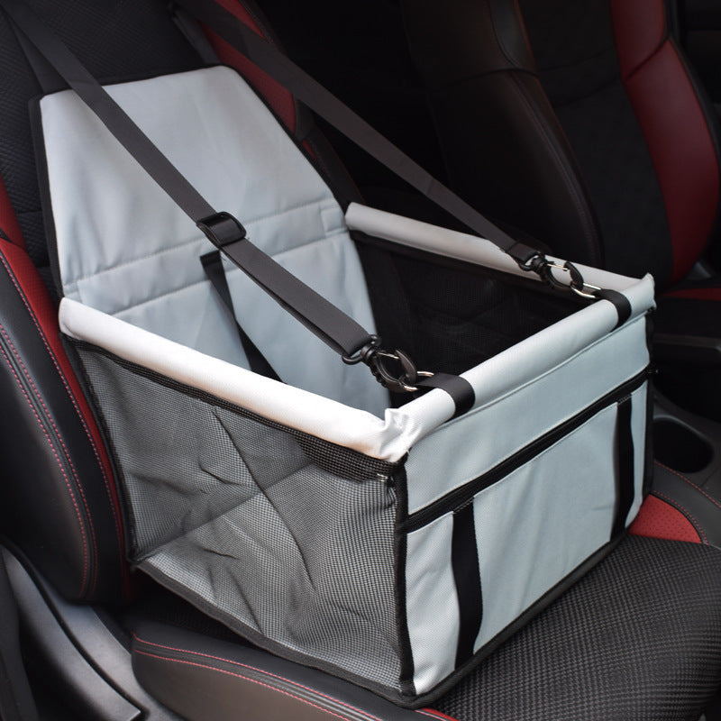 Pet Car Seat Cover with Mesh Window – Double Layer, Waterproof, Scratch & Dirt Resistant Travel Mat for Dogs