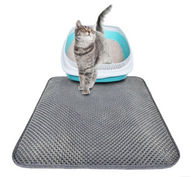 Honeycomb Cat Litter Mat – Double-Layer Waterproof EVA Trap Pad with Non-Slip Base