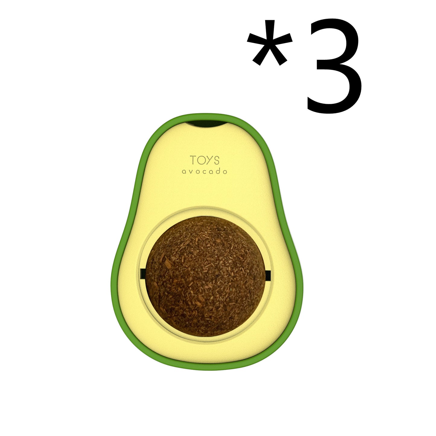 360° Rotating Avocado Catnip Mint Ball – Self-Healing Interactive Dental & Stress Relief Toy for Cats