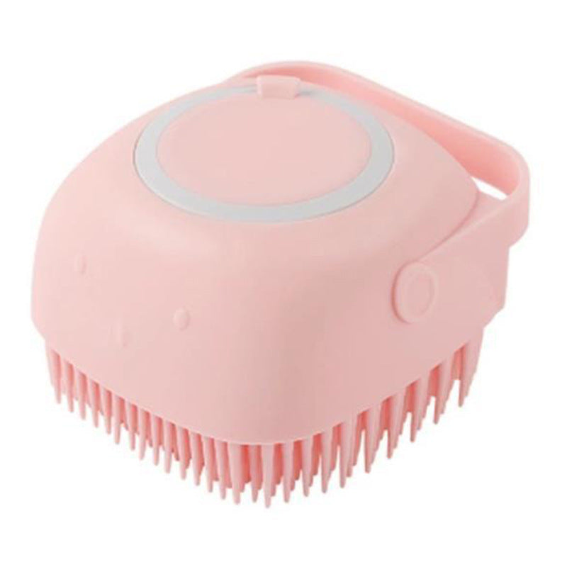Silicone Pet Bath & Grooming Glove – Dog & Cat Massage Brush with Built-In Shampoo Dispenser