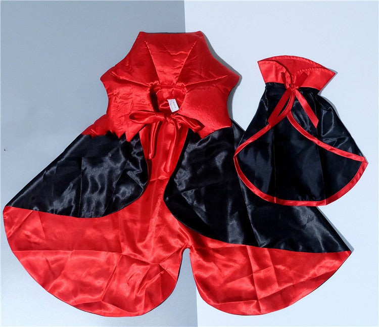 Halloween Vampire Cape for Pets – Dracula King Costume for Dogs & Cats