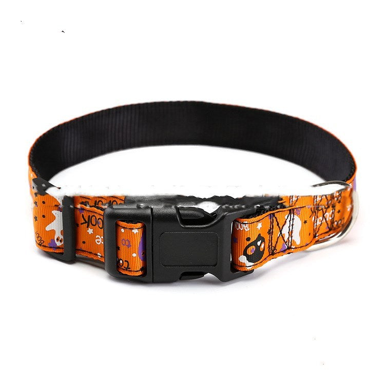 Halloween Pet Collar – Festive Collar for Cats & Dogs | Pumpkin & Spooky Style