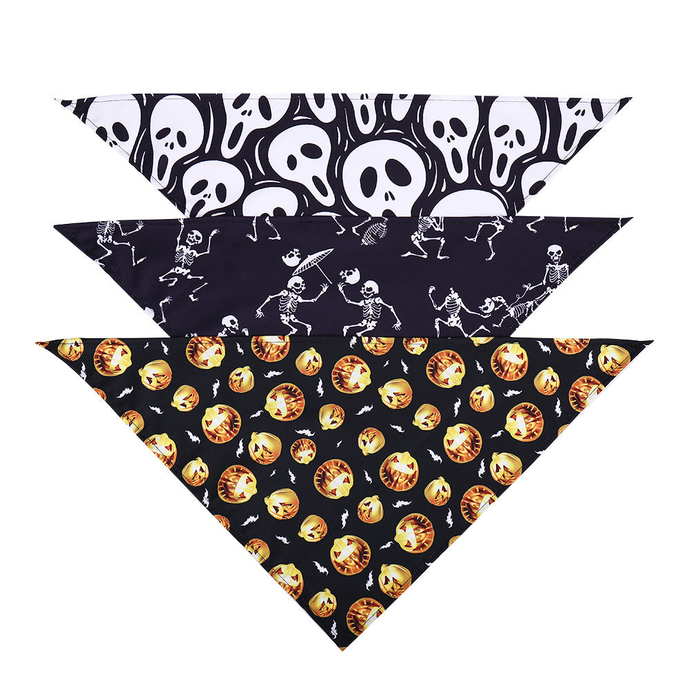 Halloween Dog Scarf – Funny Pet Slobber Bib & Costume Accessory