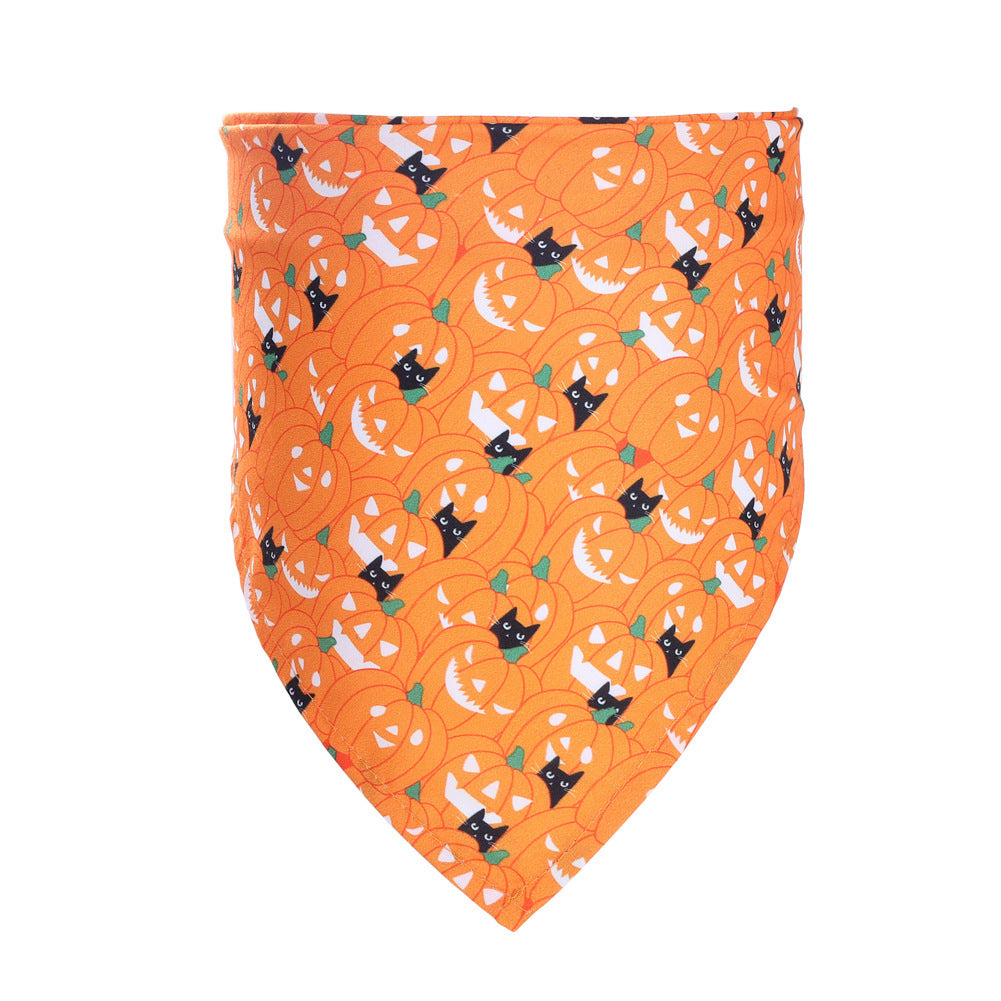 Halloween Pet Bandana – Saliva Towel Costume Accessory for Dogs & Cats