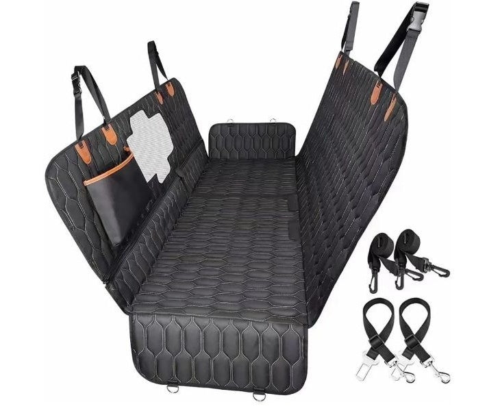 3-in-1 Pet Car Seat Cover – Machine Washable Dog & Cat Travel Mat, Waterproof Hammock & Seat Protector