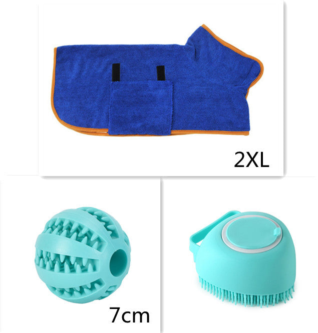Silicone Pet Bath & Grooming Glove – Dog & Cat Massage Brush with Built-In Shampoo Dispenser