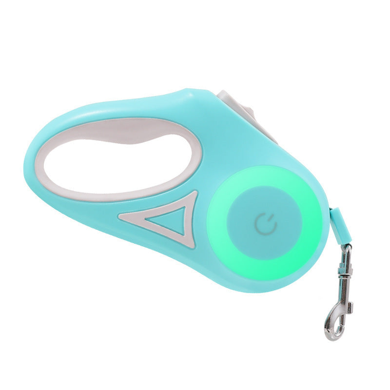 Retractable Dog Leash with Collar & LED Spotlight – Automatic Pet Traction Rope for Small & Medium Dogs
