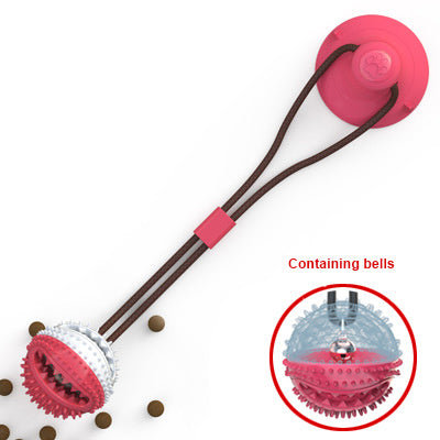 Dog Suction Cup Tug Toy with Interactive Ball – Chew Toy for Teeth Cleaning, Biting & Feeding