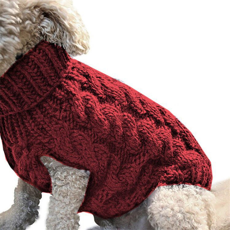 Cozy Knit Dog Sweater – Warm Winter Pet Apparel, Cable-Knit & Fleece Styles for Small & Large Dogs