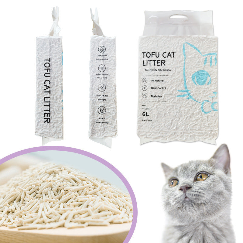 Food-Grade Tofu Cat Litter – Original Flavor, Biodegradable & Low-Dust