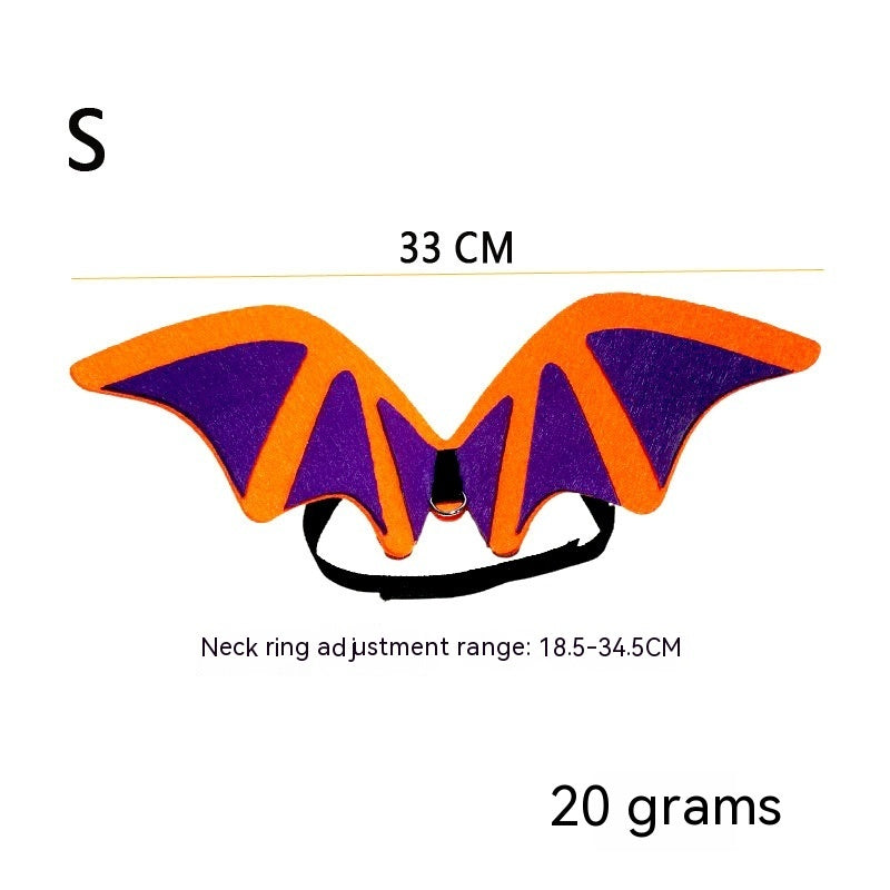 Halloween Pet Costume Set β Bat Wings, Bow Tie & Hat for Dogs & Cats