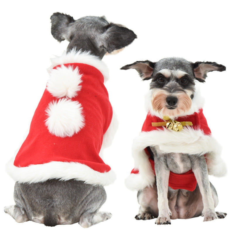 Christmas & Halloween Pet Costume – Cute Dog & Cat Cloak Outfit | Festive Holiday Cloak & Cosplay Disguise