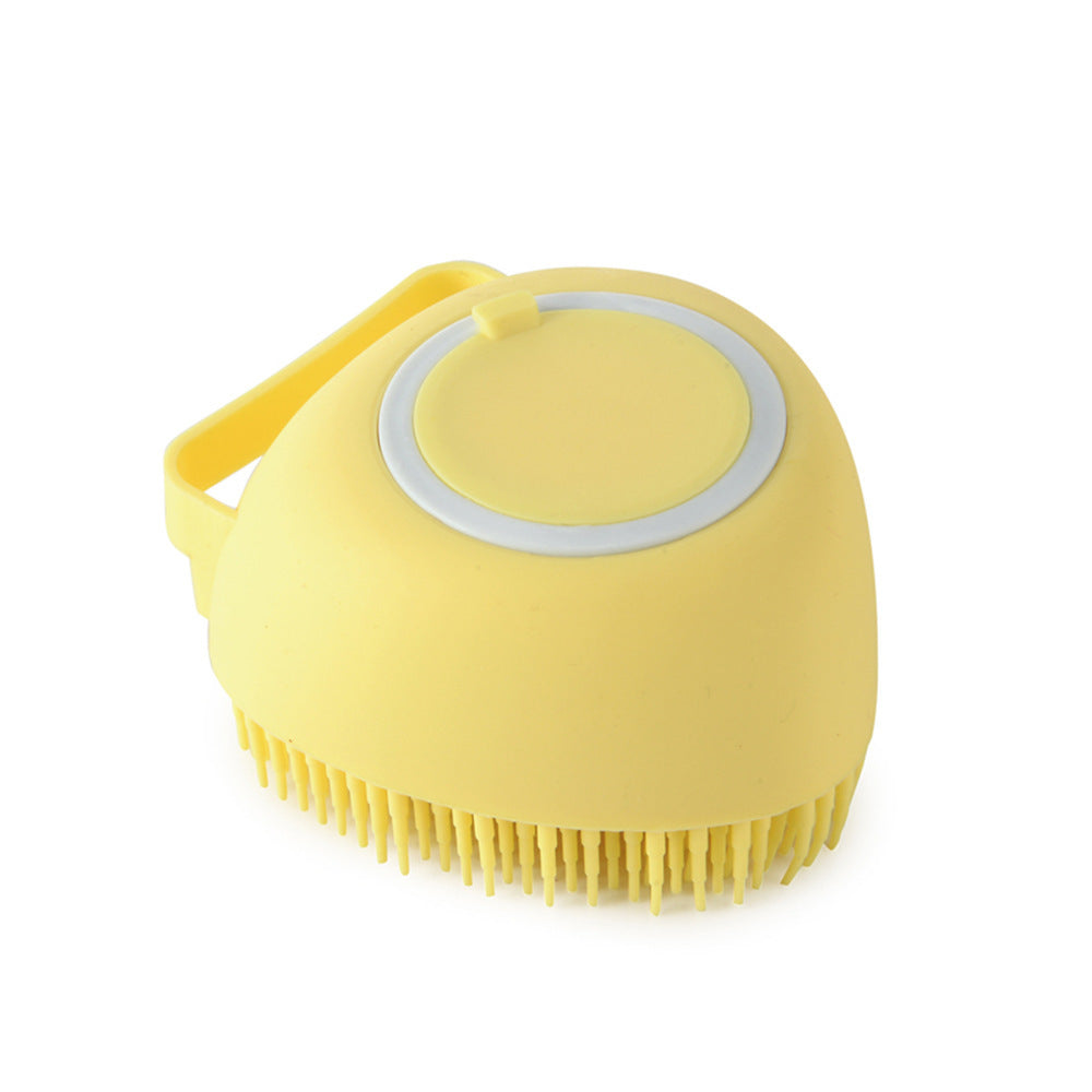 Silicone Pet Bath & Grooming Glove – Dog & Cat Massage Brush with Built-In Shampoo Dispenser