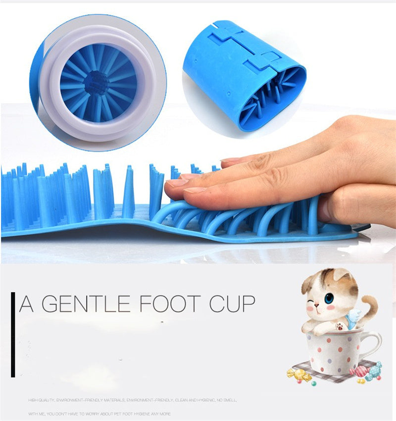 Pet Dog Foot Care – Silicone Paw Cleaner Cup for Muddy Paw