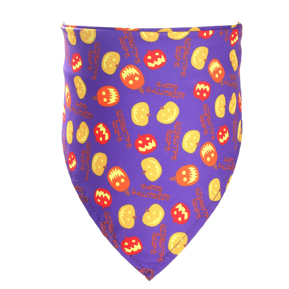 Halloween Pet Bandana – Saliva Towel Costume Accessory for Dogs & Cats
