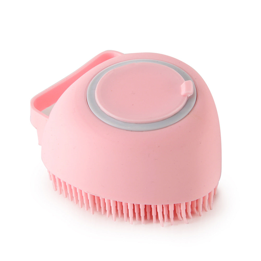 Silicone Pet Bath & Grooming Glove – Dog & Cat Massage Brush with Built-In Shampoo Dispenser