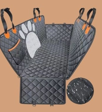 3-in-1 Pet Car Seat Cover – Machine Washable Dog & Cat Travel Mat, Waterproof Hammock & Seat Protector
