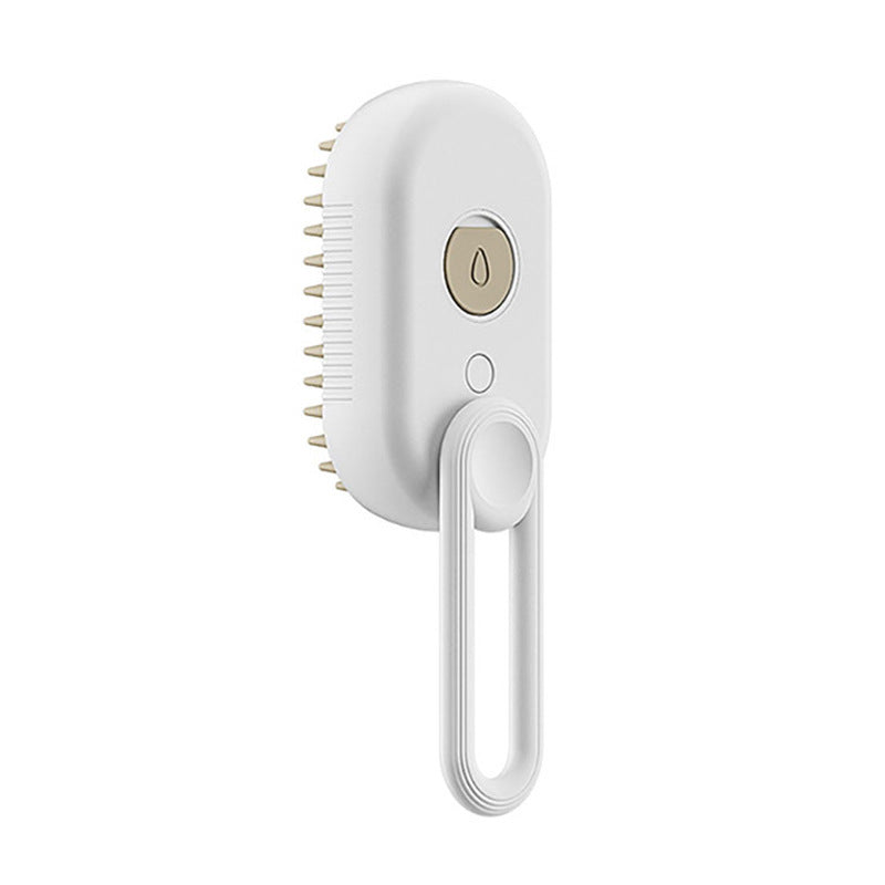 3-in-1 Steam Pet Grooming Brush – Electric Spray Cat & Dog Hair Remover & Massaging Deshedding Comb – Self-Cleaning Pet Grooming Tool
