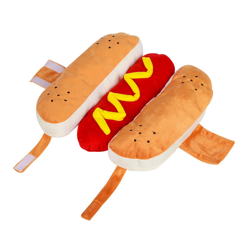 Hot Dog Pet Costume – Funny Halloween Outfit for Dogs & Cats
