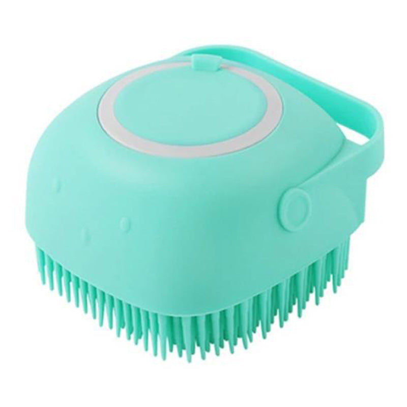 Silicone Pet Bath & Grooming Glove – Dog & Cat Massage Brush with Built-In Shampoo Dispenser