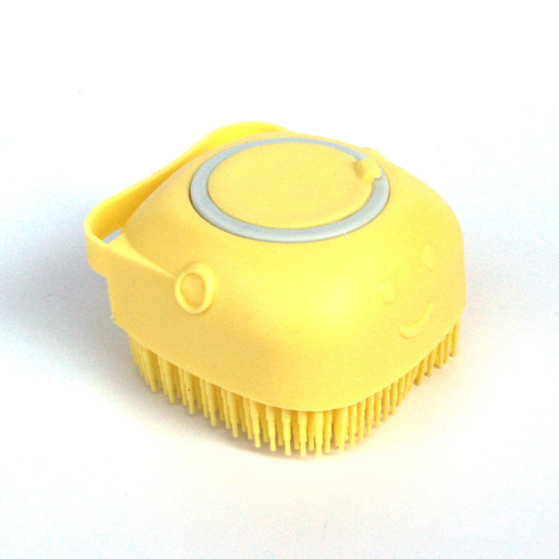 Silicone Pet Bath & Grooming Glove – Dog & Cat Massage Brush with Built-In Shampoo Dispenser