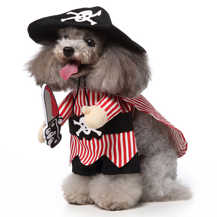 European & American Pet Cosplay Costumes – Funny Halloween Dog & Cat Outfits