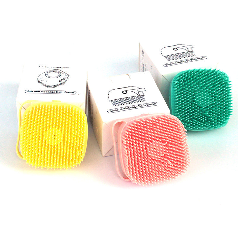 Silicone Pet Bath & Grooming Glove – Dog & Cat Massage Brush with Built-In Shampoo Dispenser