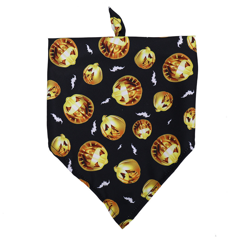 Halloween Dog Scarf – Funny Pet Slobber Bib & Costume Accessory