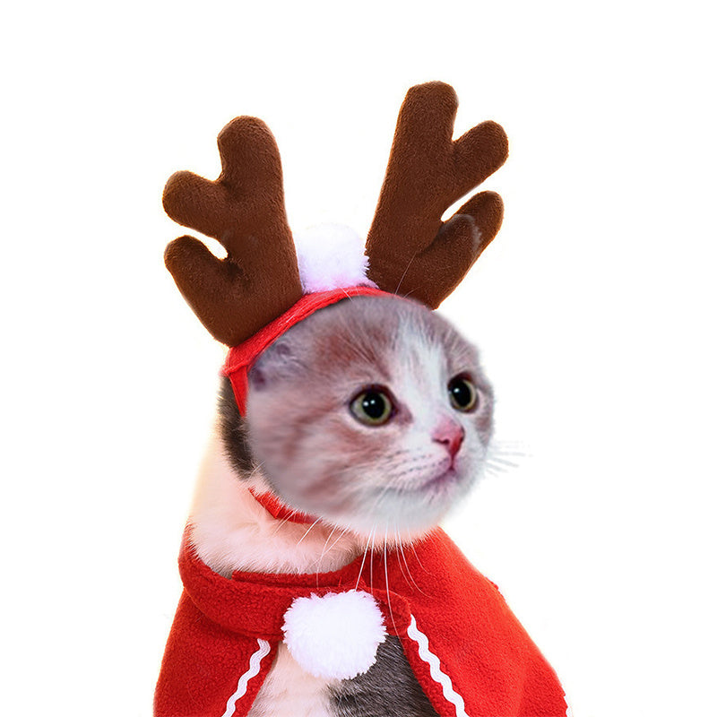 Christmas & Halloween Pet Costume – Cute Dog & Cat Cloak Outfit | Festive Holiday Cloak & Cosplay Disguise