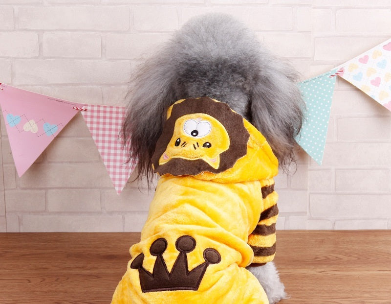 Autumn & Winter Dog Costume – Warm Pet Outfit for Halloween & Parties