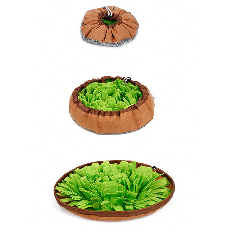New felt sniffing pad pet toy