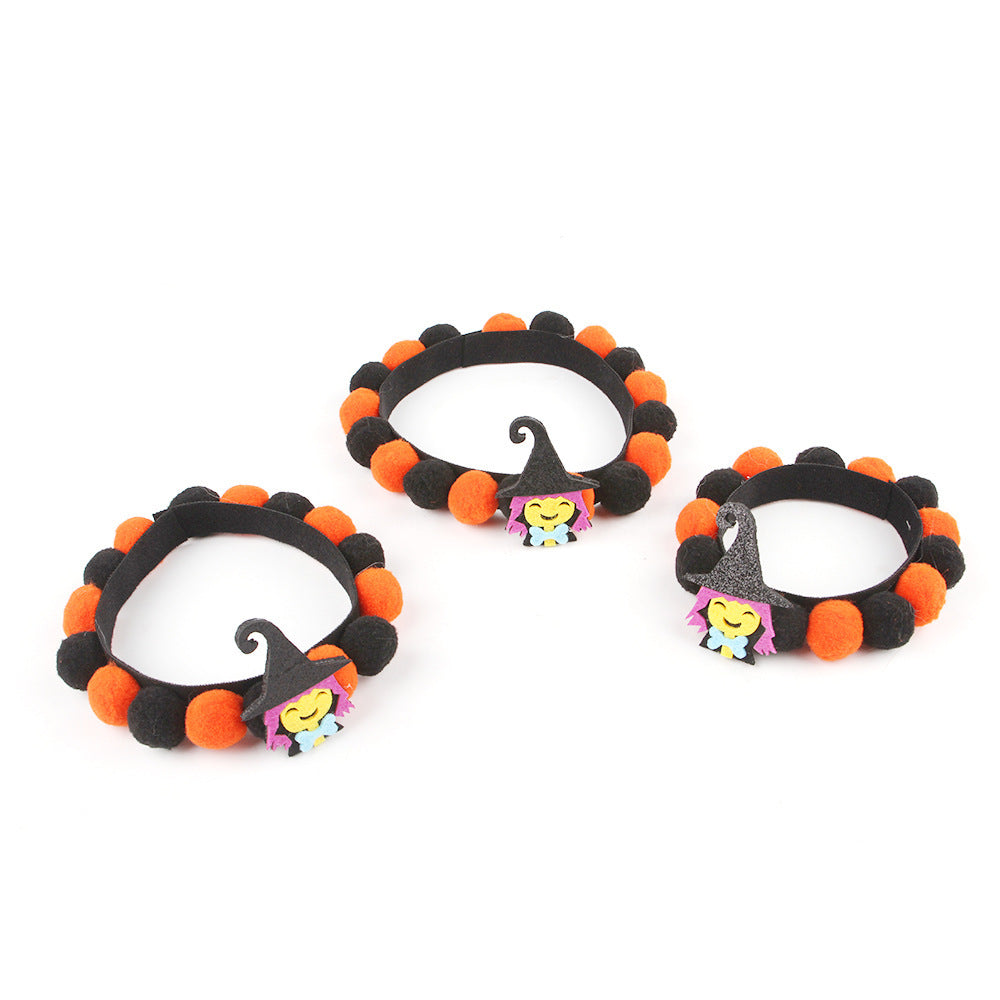 Pumpkin Pet Collar – Halloween Fur Ball Accessory for Cats & Dogs