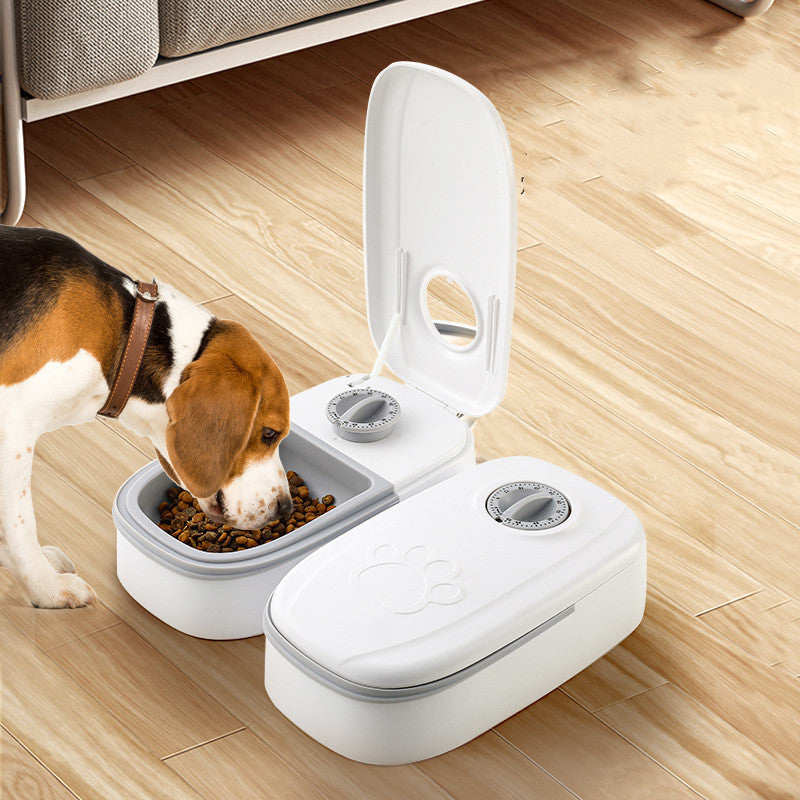 Smart Automatic Pet Feeder – Timed Dog & Cat Food Dispenser with Stainless Steel Bowl