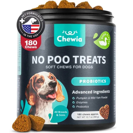 No Poo Chews for Dogs – Coprophagia Deterrent & Digestive Support