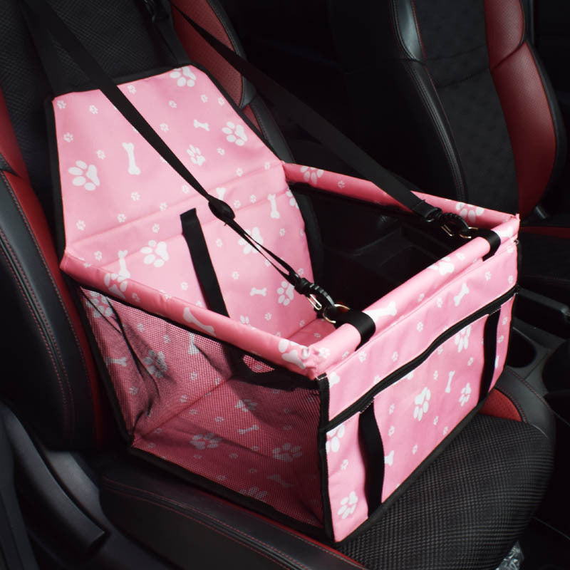 Pet Car Seat Cover with Mesh Window – Double Layer, Waterproof, Scratch & Dirt Resistant Travel Mat for Dogs