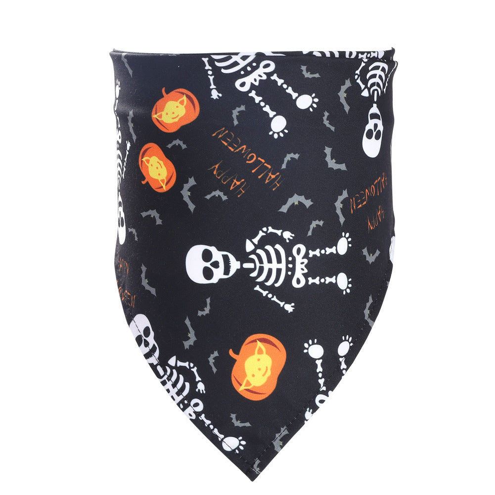 Halloween Pet Bandana – Saliva Towel Costume Accessory for Dogs & Cats