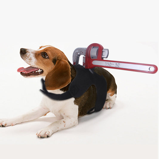 Halloween Funny Pet Clothes – Illusion Costume with Saw, Knife, Axe & More
