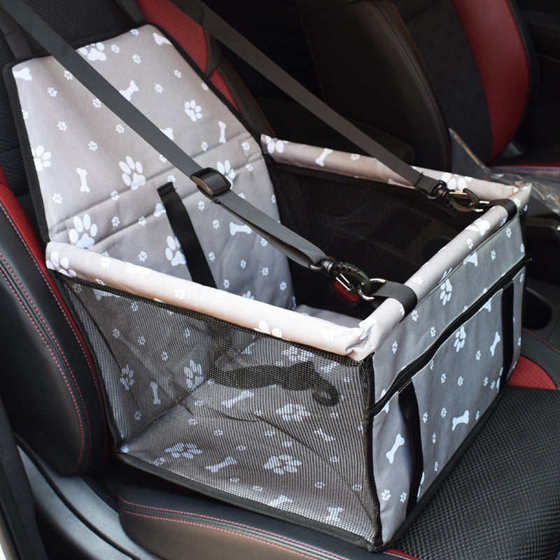 Pet Car Seat Cover with Mesh Window – Double Layer, Waterproof, Scratch & Dirt Resistant Travel Mat for Dogs