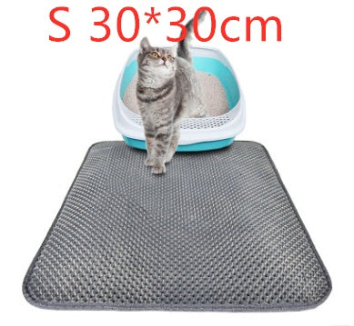 Honeycomb Cat Litter Mat – Double-Layer Waterproof EVA Trap Pad with Non-Slip Base